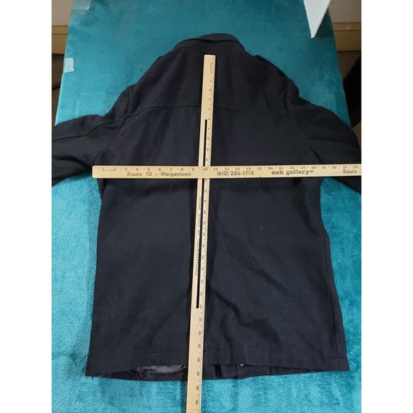 Express Jacket Sz Medium Womens Black Long Sleeves Military Pockets Wool Blend - Picture 5 of 7